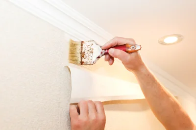 Pose de papier peint à Ladon — revêtements muraux et toiles de verre